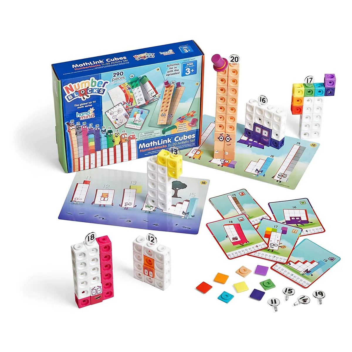 Ensemble d'activités MathLink Cubes Numberblocks pour apprendre à compter en manipulant
