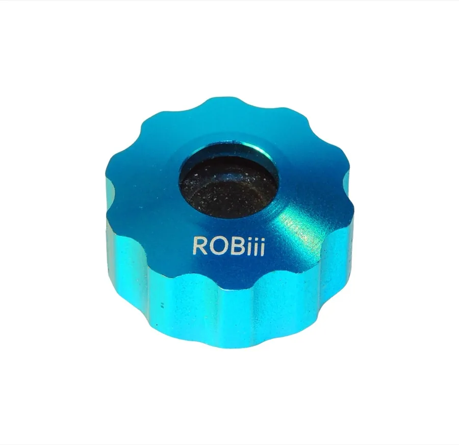 Rolliii, jouet sensoriel roulant bleu de Robiii pour enfants à besoins spéciaux