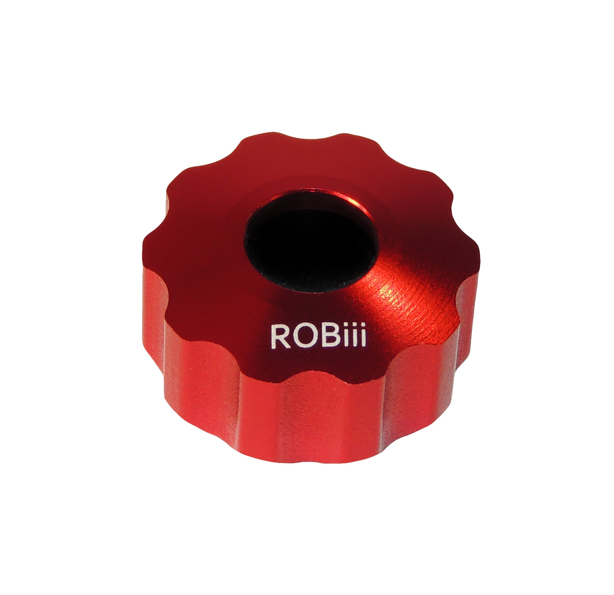 Rolliii rouge, variante du jouet sensoriel roulant signature Robiii