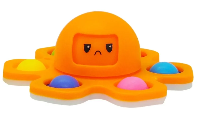 La Pieuvre Spinner Pop-It orange de Robiii