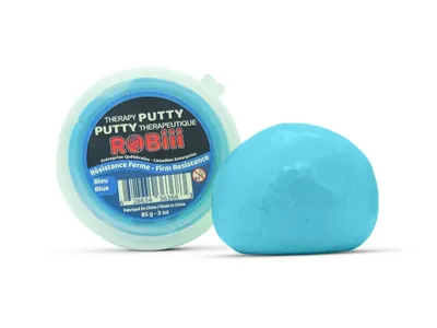 Putty thérapeutique bleu, résistance ferme, boîtier de 85 g