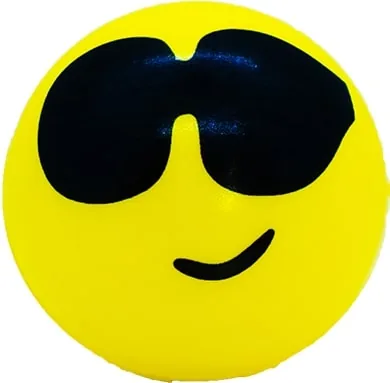 Balle anti-stress Emoji à lunettes de soleil