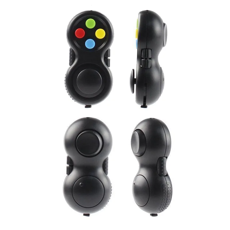 Fidget Pad vu de face, de dos et de profil
