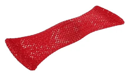 Tubiii rouge couché, vue de côté