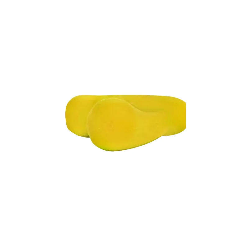 Prise pour crayon avec support, jaune, vue de côté