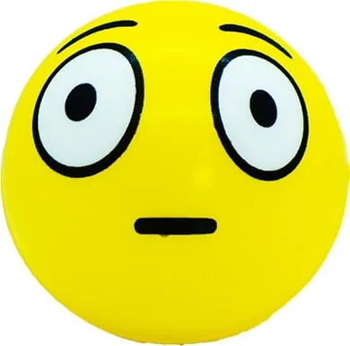 Balle anti-stress Emoji au visage étonné