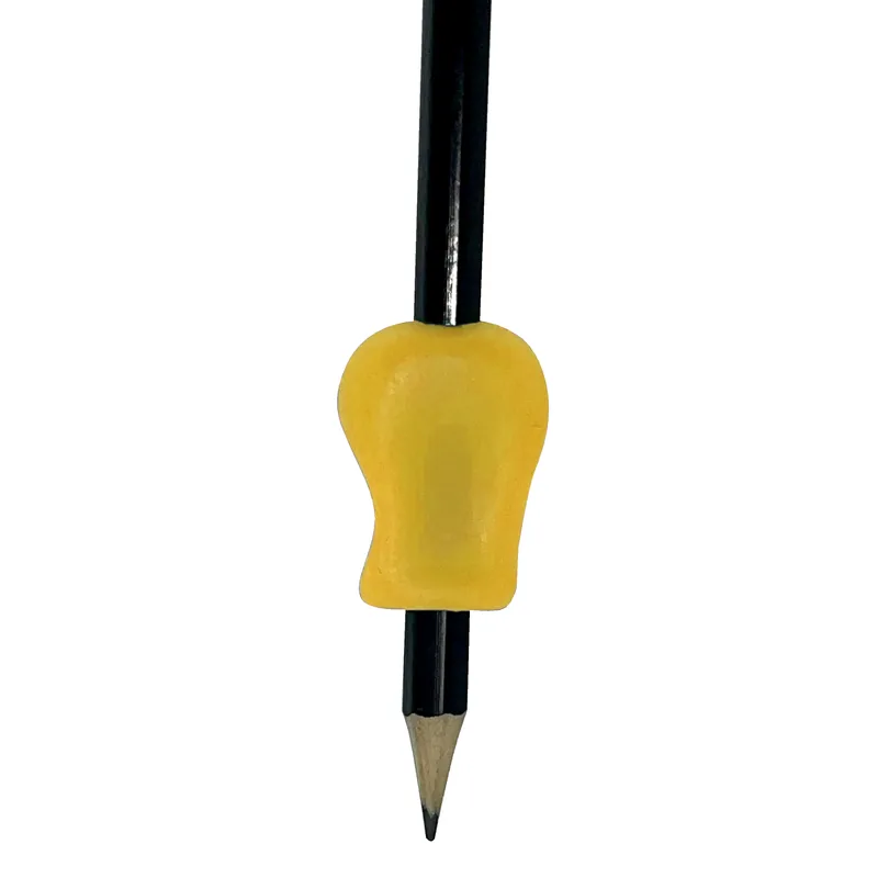 Prise pour crayon jaune sur un crayon