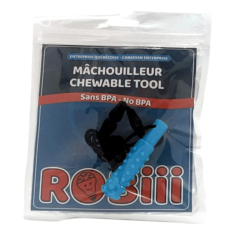 Bracelet Mâchouilleur Texturé — Mâchouilleurs, jouet sensoriel Robiii pour TDAH, autisme et anxiété