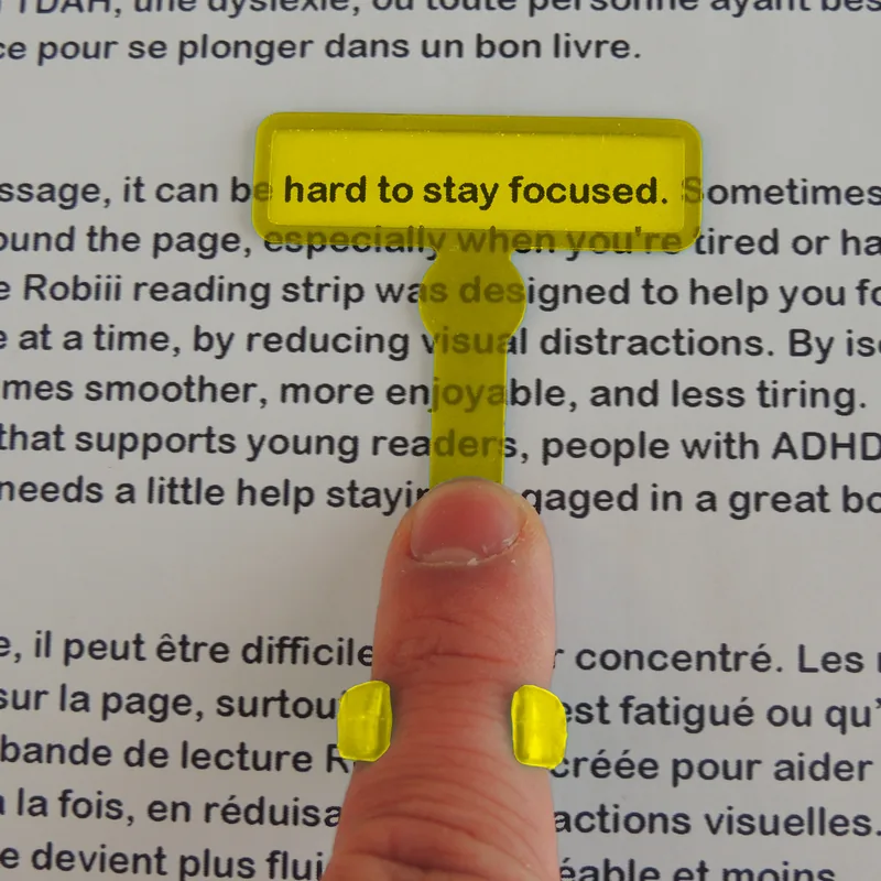 Doigt de lecture — Lecture & écriture, jouet sensoriel Robiii pour TDAH, autisme et anxiété